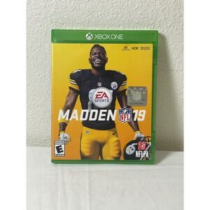 EA Sports Madden NFL 19 Xbox One Green Excellent Used Football Sports Game